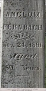 Fernbach tombstone from findagrave.com