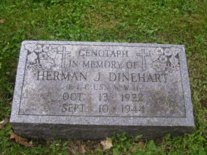 Herman J. Dinehart Tombstone